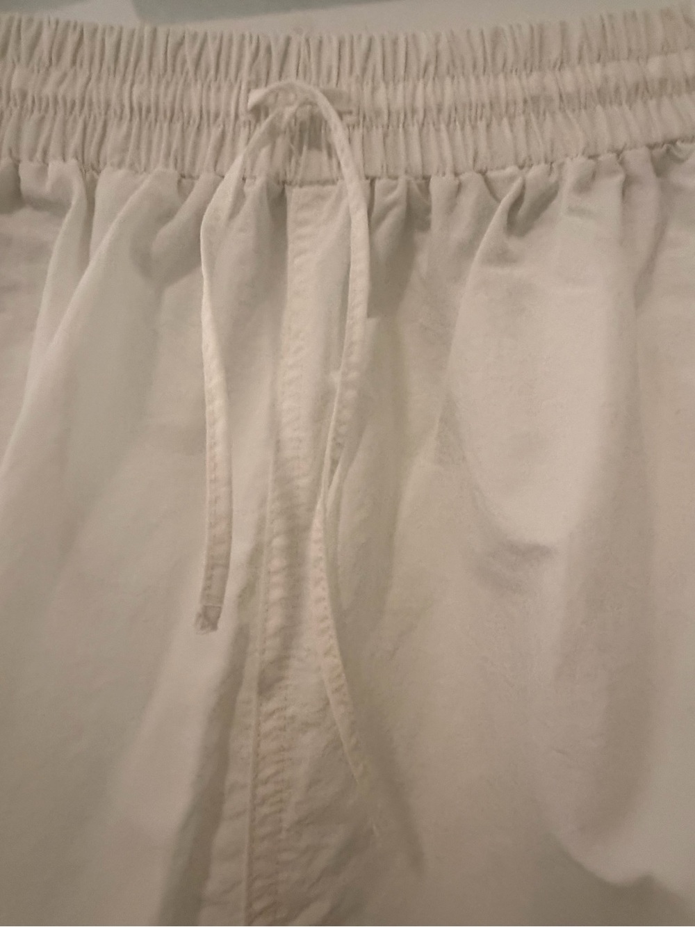 Zara White A-Line Balloon Drawstring Hem Skirt - Picture 4 of 12